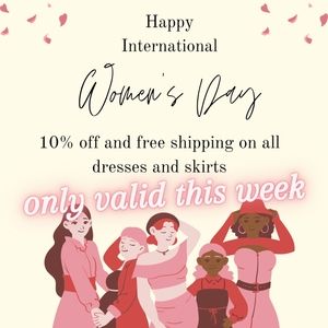 INTERNATIONAL WOMEN'S DAY SALE